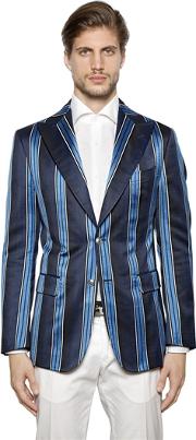 Shaded Stripes Twill Jacket 