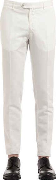 Straight Cotton & Linen Blend Pants 