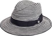 Striped Woven Straw Hat 