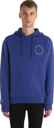 Europa Hooded Cotton Jersey Sweatshirt 