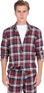 Plaid Brushed Cotton Flannel Shirt 
