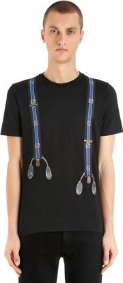 Ff Suspenders Printed Jersey T Shirt 