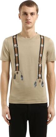 Ff Suspenders Printed Jersey T Shirt 