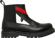 Monster Nappa Leather Ankle Boots 