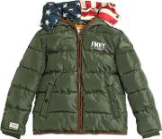 Hooded Nylon Puffer Jacket 