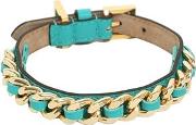 Chain & Leather Dog Collar 