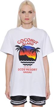 Coconut Island Cotton Jersey T Shirt 