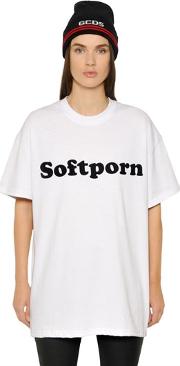 Softporn Flocked Cotton Jersey T Shirt 