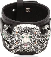 Lion's Paradise Leather Cuff Bracelet 