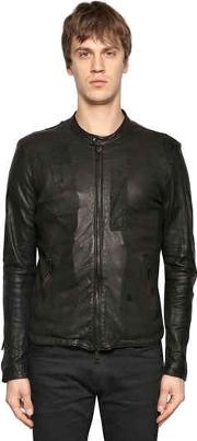 Patchwork Nappa Leather Jacket 