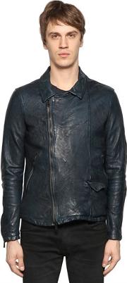 Wrinkled Nappa Leather Jacket 