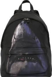 Shark Print On Nylon Cordura Backpack 