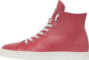 50mm Soft Leather High Top Sneakers 