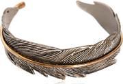 Feather Metal Cuff Bracelet 