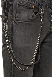 Studded Leather & Metal Pocket Chain 