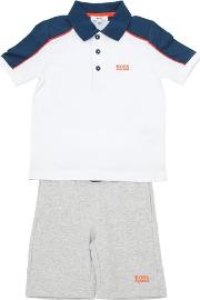 Cotton Pique Polo Shirt & Shorts 