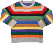 Striped Wool Knit Sweater 