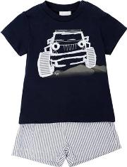 Truck Jersey T Shirt & Seersucker Shorts 