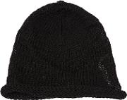Coated Cotton Knit Beanie Hat 
