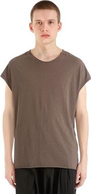 Raw Cut Cotton Jersey T Shirt 