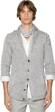 Cable Knit Cotton Cardigan 