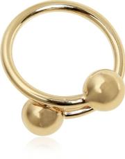 Double Ball Plated Brass Ring 