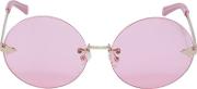 Disco Circus Pink Round Sunglasses 