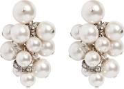 Imitation Pearl Cluster Earrings 