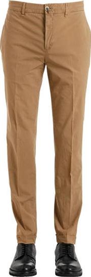 18cm Stretch Cotton Poplin Pants 