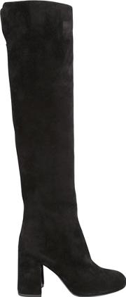 90mm Parveen Suede Over The Knee Boots 