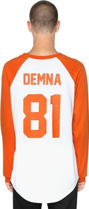 Demna Printed Cotton Jersey T Shirt 