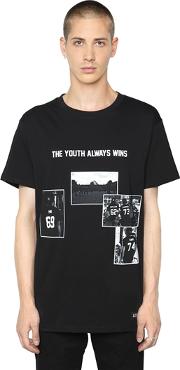 Youth Always Wins Printed Jersey T Shirt 