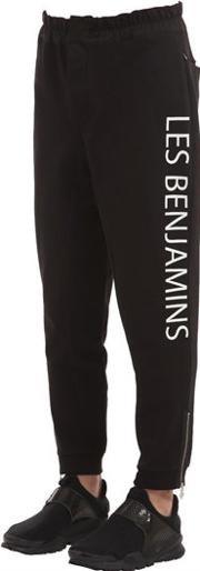 Nylon Track Pants With Printed Detail 
