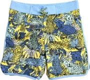 Jungle Printed Lycra Swim Shorts 