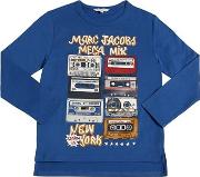Mix Tapes Cotton Jersey T Shirt 