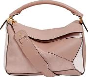 Medium Puzzle Leather Top Handle Bag 