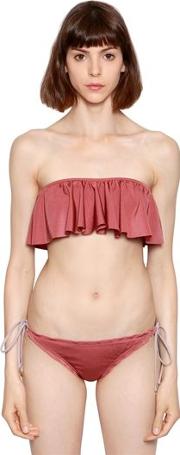 Lotus Withered Rose Bandeau Bikini Top 