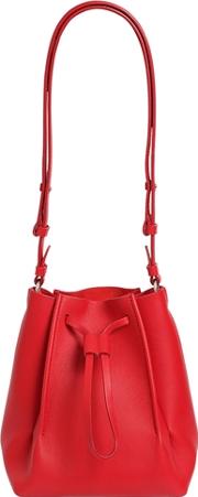 Small Leather Bucket Bag 