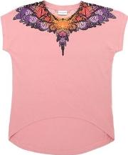 Butterfly Print Cotton Jersey T Shirt 