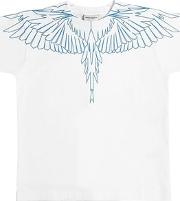 Wings Printed Cotton Jersey T Shirt 