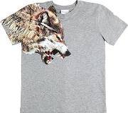 Wolf Print Cotton Jersey T Shirt 