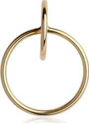 Norma Medi Hoop Gold Plated Mono Earring 