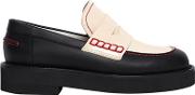 30mm Two Tone Leather Loafers 