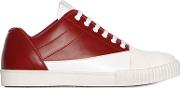 Front Band Leather Sneakers 