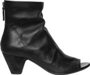 50mm Leather Open Toe Boots 