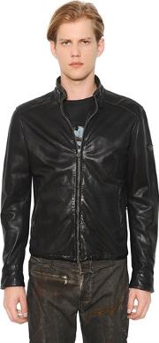 Jonny Nappa Leather Blouson Jacket 