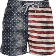 Gustavia American Flag Swim Shorts 