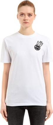 Swallow Embroidered Jersey T Shirt 