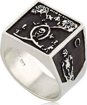 Death By Work Oxidized Chevalier Ring 