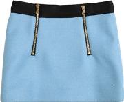 Double Face Wool Blend Mini Skirt Wzips 